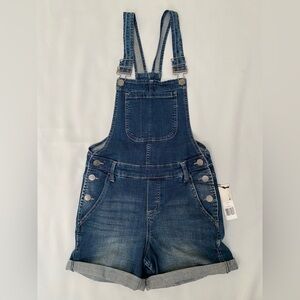 Crafted By LEE Shortalls Womens Denim Blue Jean Bib Overall Shortall 4